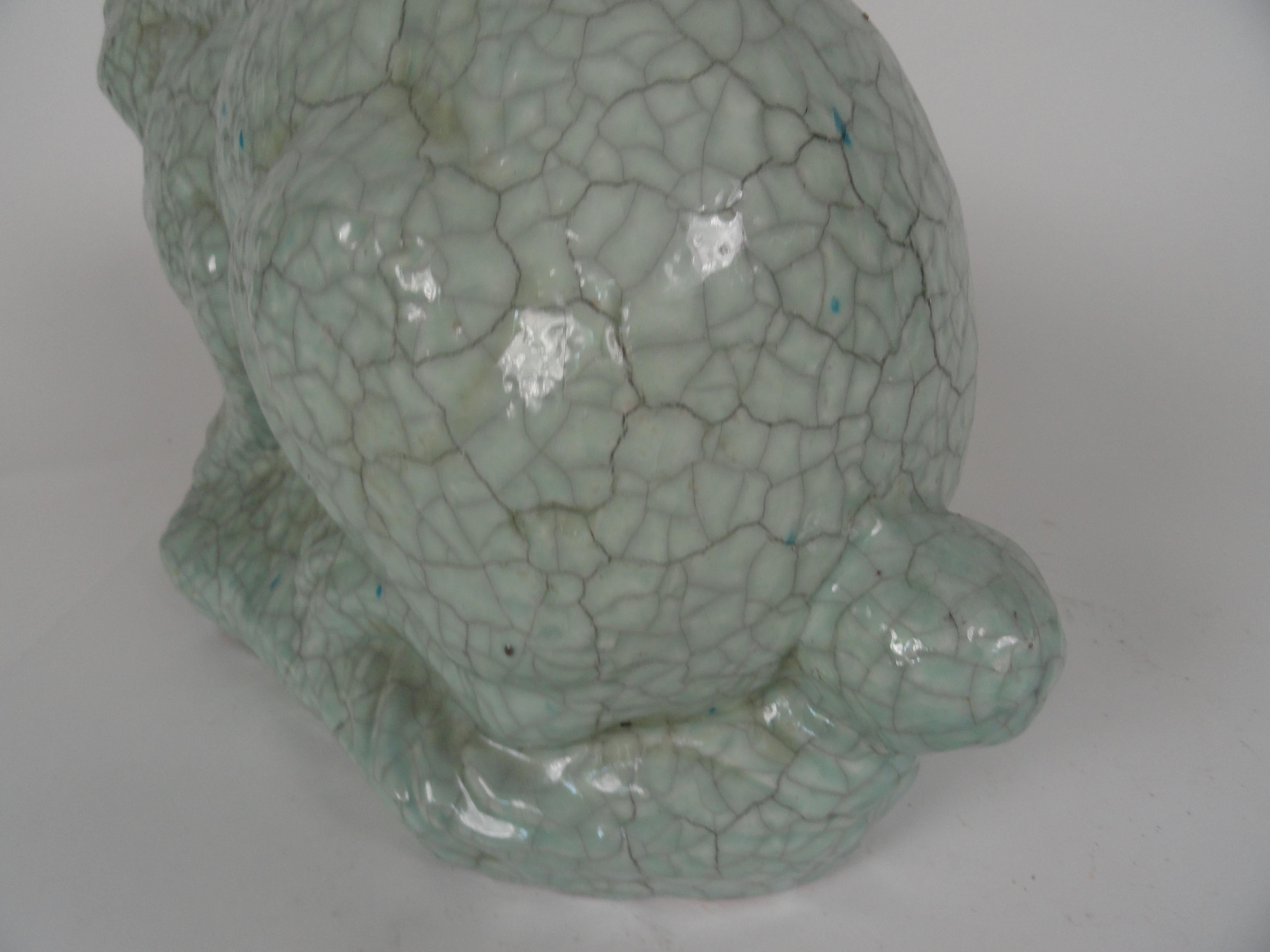 20th Century Large Scale Ceramic Rabbit Sculpture For Sale 1