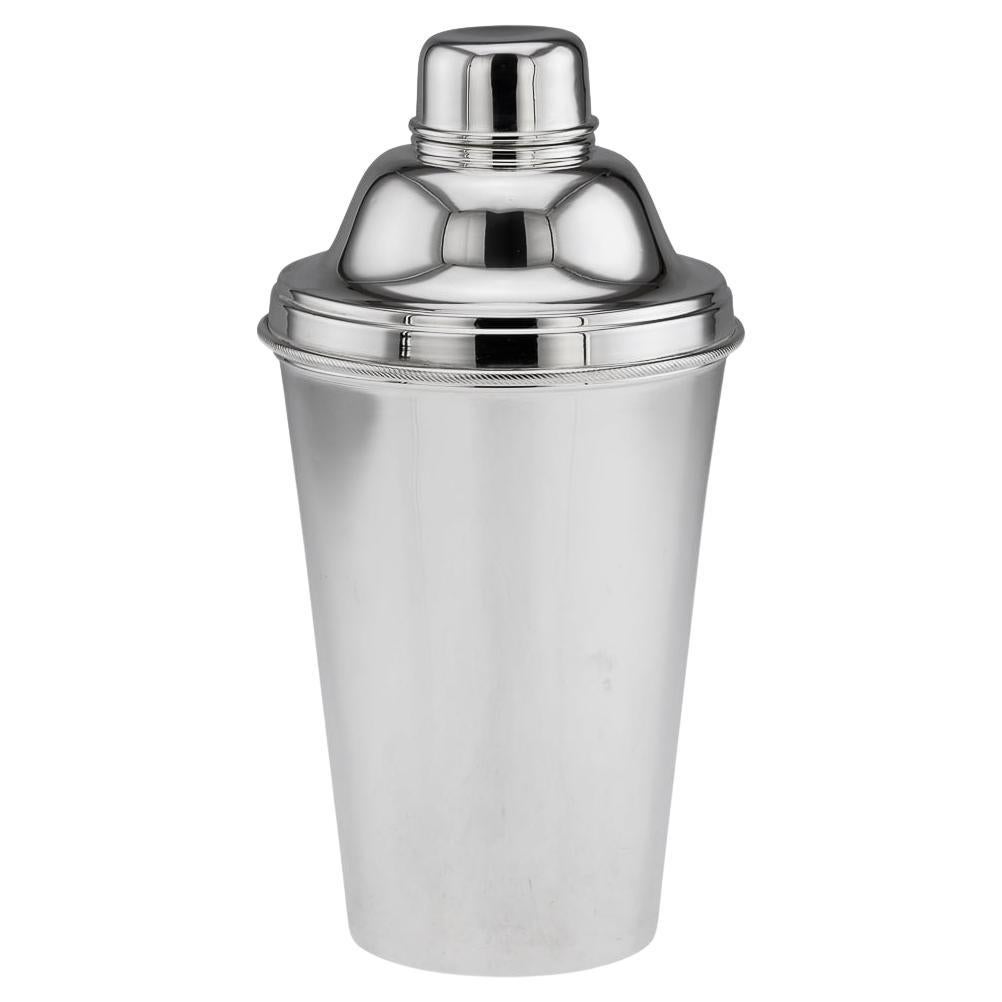 20th Century Large Silver Plated Cocktail Shaker By Dunhill Of London
