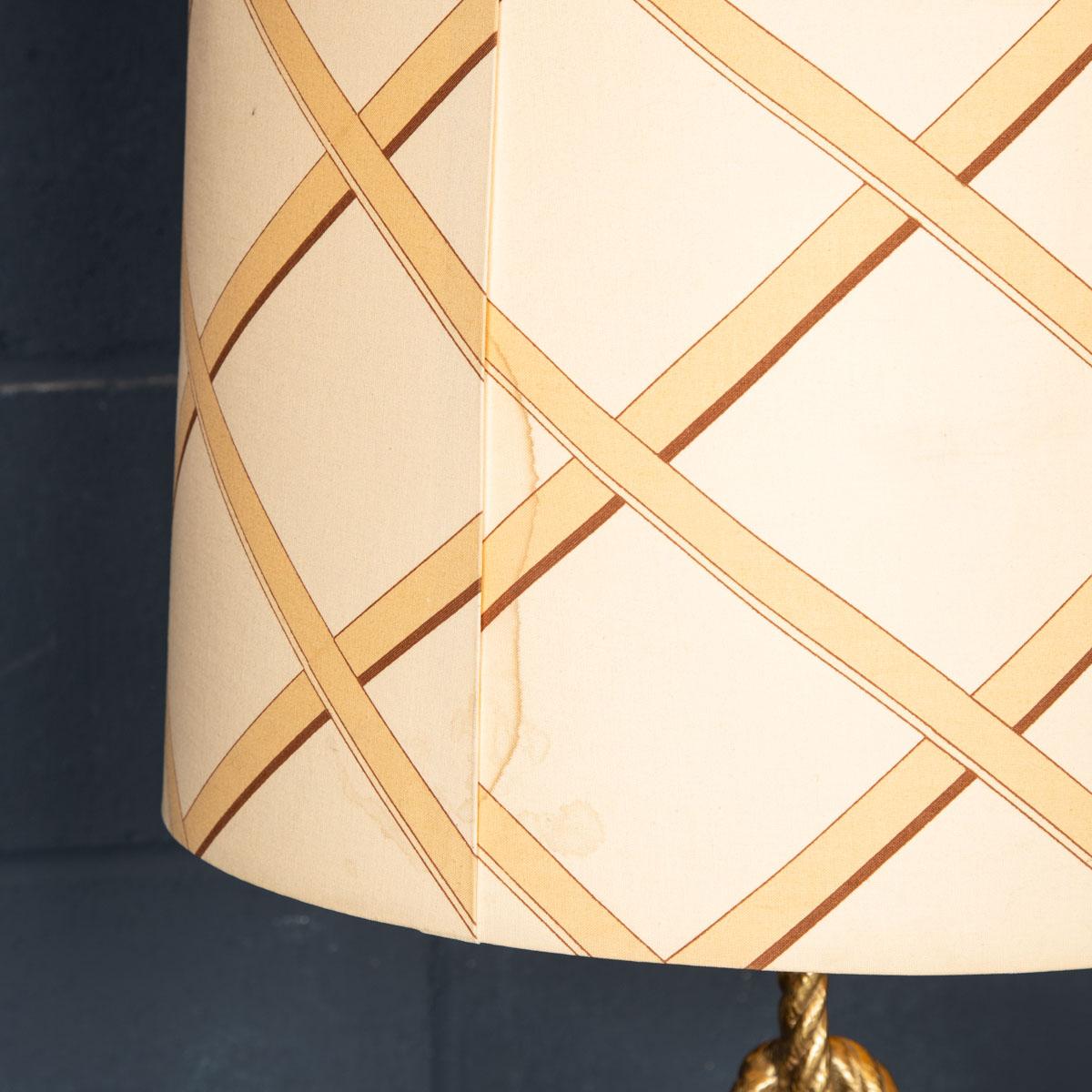 20th Century Large Table Lamp with Original Shade Attributable to Gucci, c.1980 For Sale 6