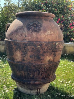 20th Century Large Terracotta Jar Of Impruneta