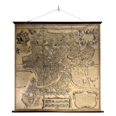 20th Century Large Vatican Library Phototype Map of Rome, Danesi Edition.