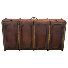 20th Century Large Vintage Travel Trunk