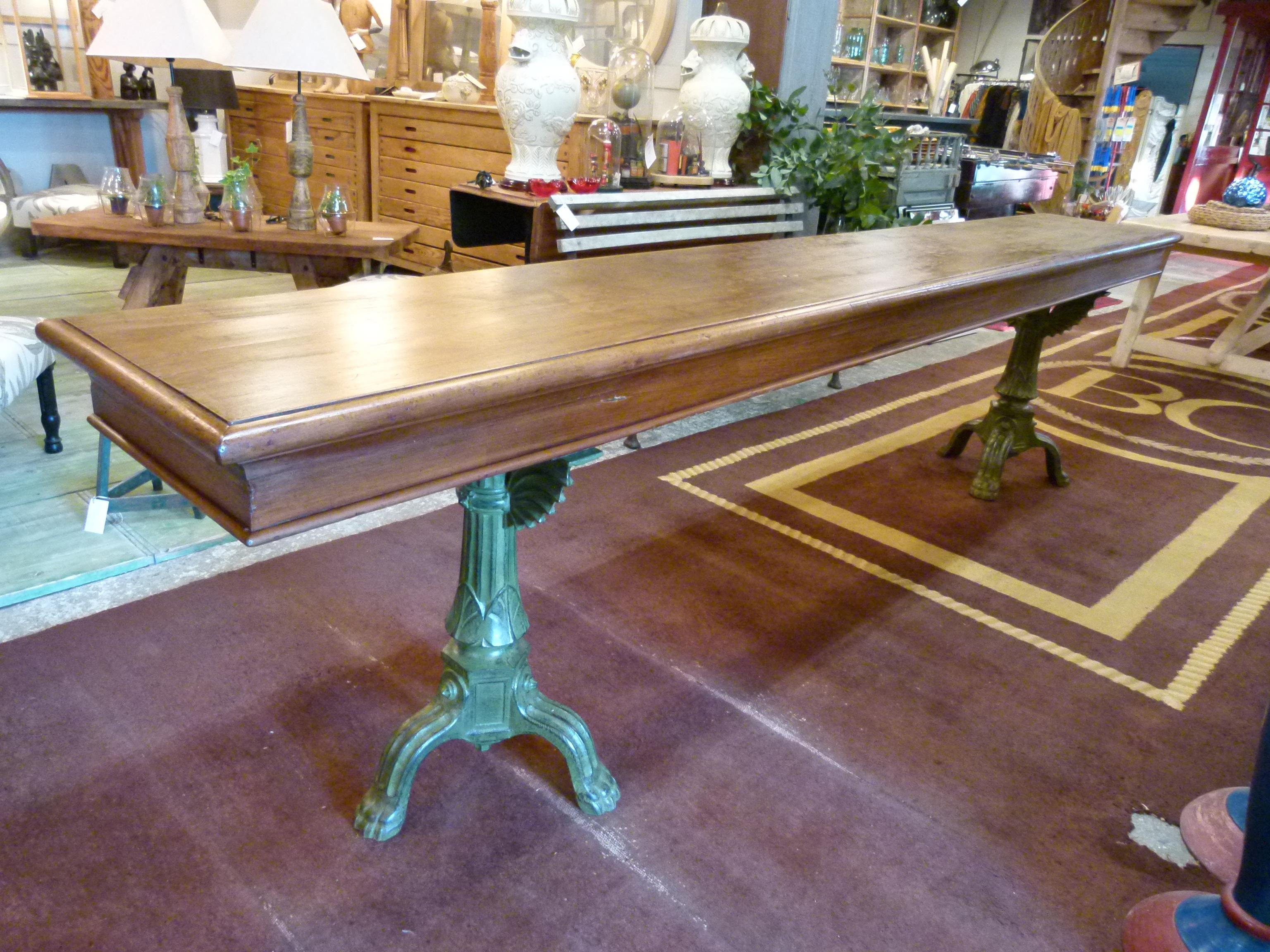 20th Century Large Wooden Work Table 2