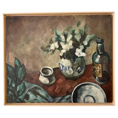 Pintura al óleo impresionista tardía del siglo XX, Pavel Roucka, 1986