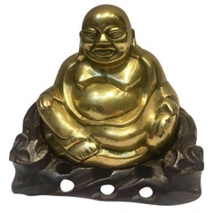20th Century, Laughing Buddha, Bronze