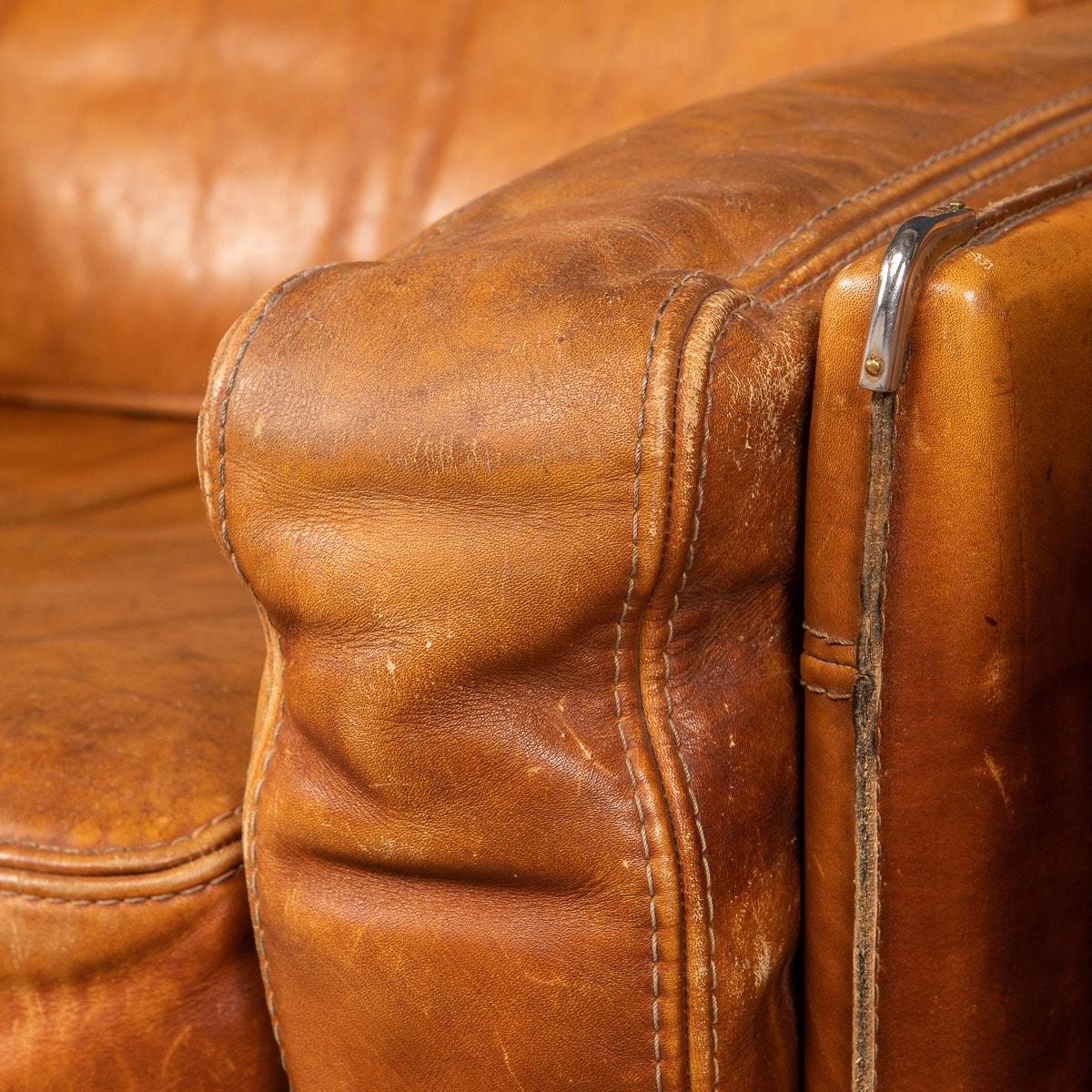 Fauteuils en cuir du 20ème siècle par Roche Bobois, France, c. 1970 6