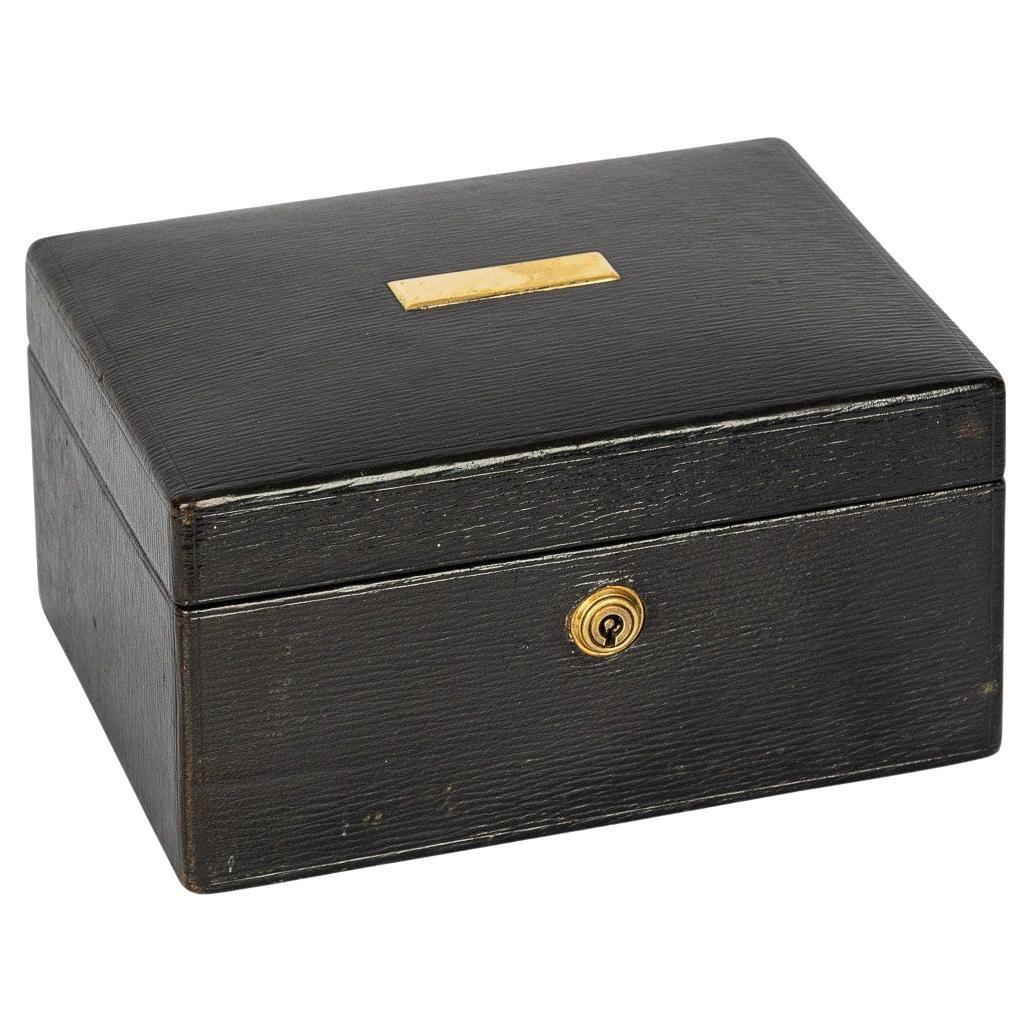 20th Century Leather Jewellery Box, c.1920 For Sale