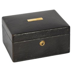 20th Century Leather Jewellery Box, c.1920