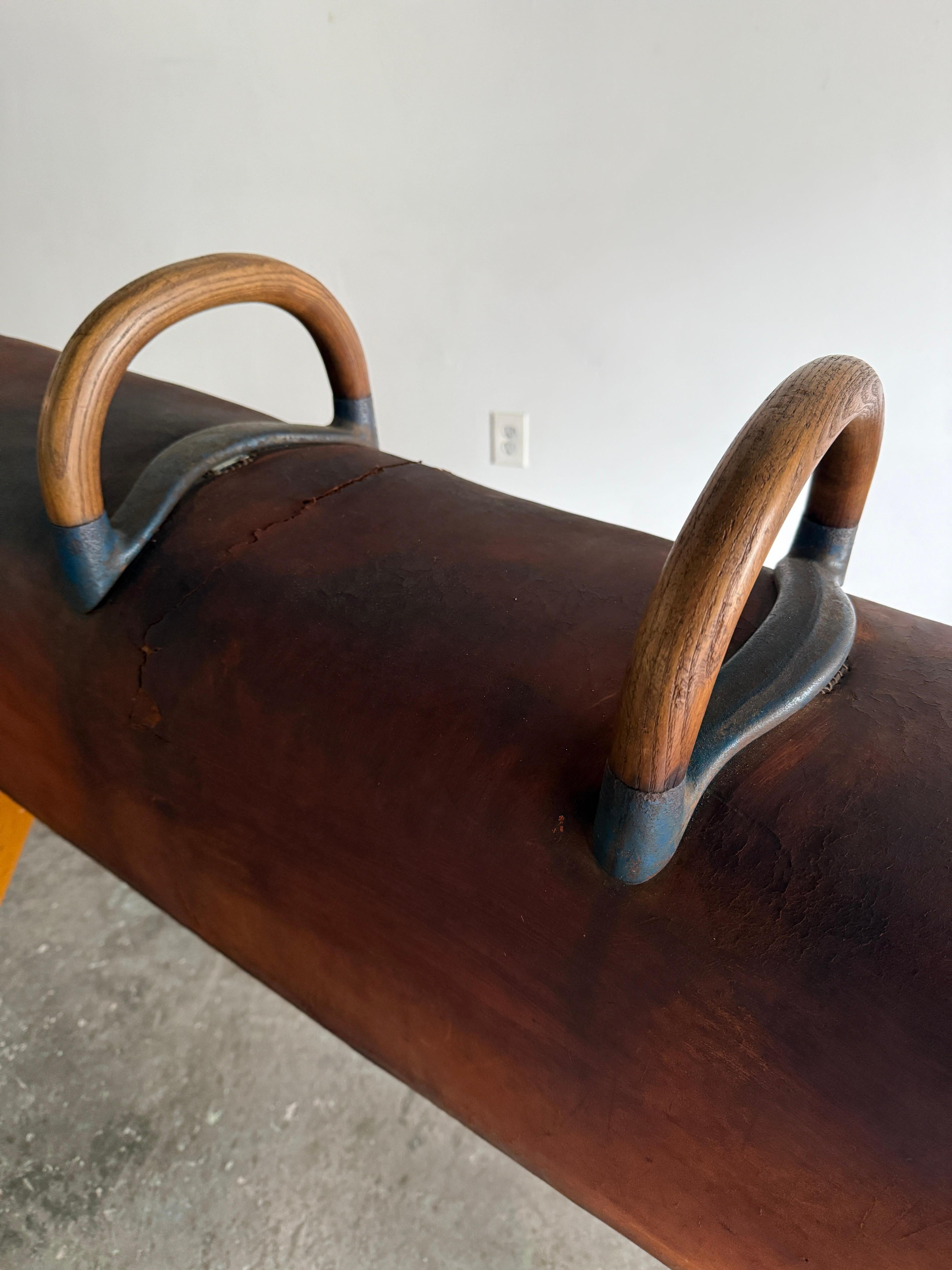 20th Century Leather Pommel Horse For Sale 5