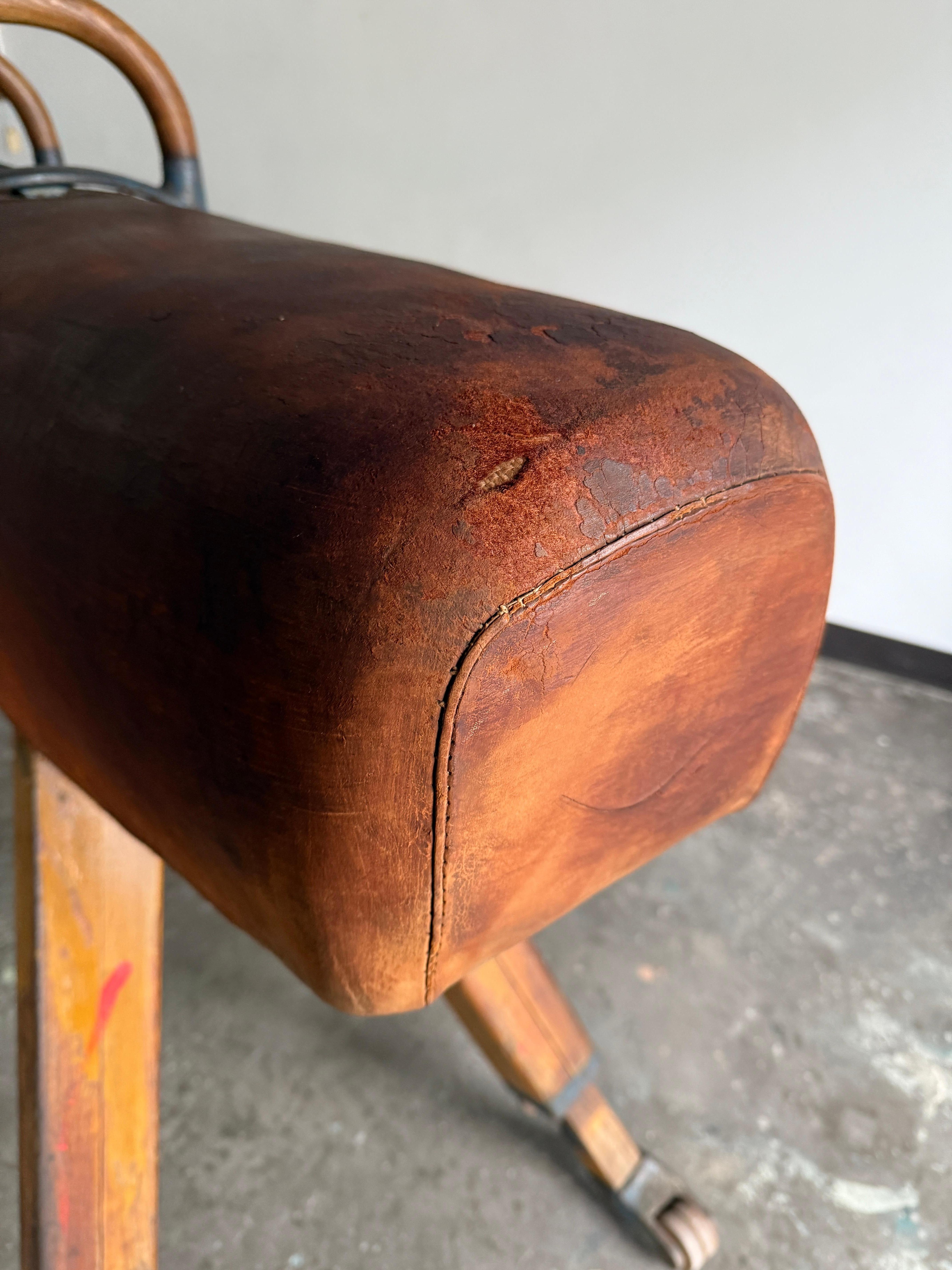 20th Century Leather Pommel Horse For Sale 1