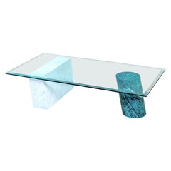 20th Century Lella and Massimo Vignelli Marble Coffe Table model Metafora