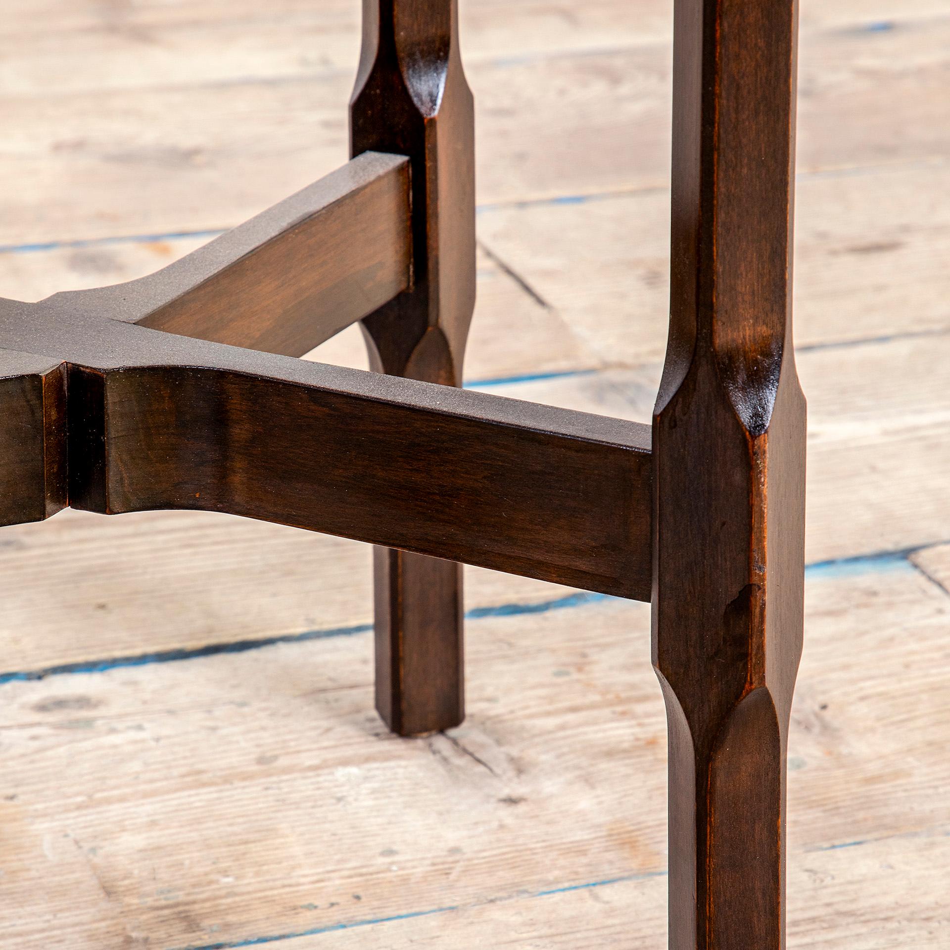 20th Century, Leonardo Fiori for ISA Bergamo Set of Six Wooden Chairs In condizioni buone in vendita a Turin, Turin