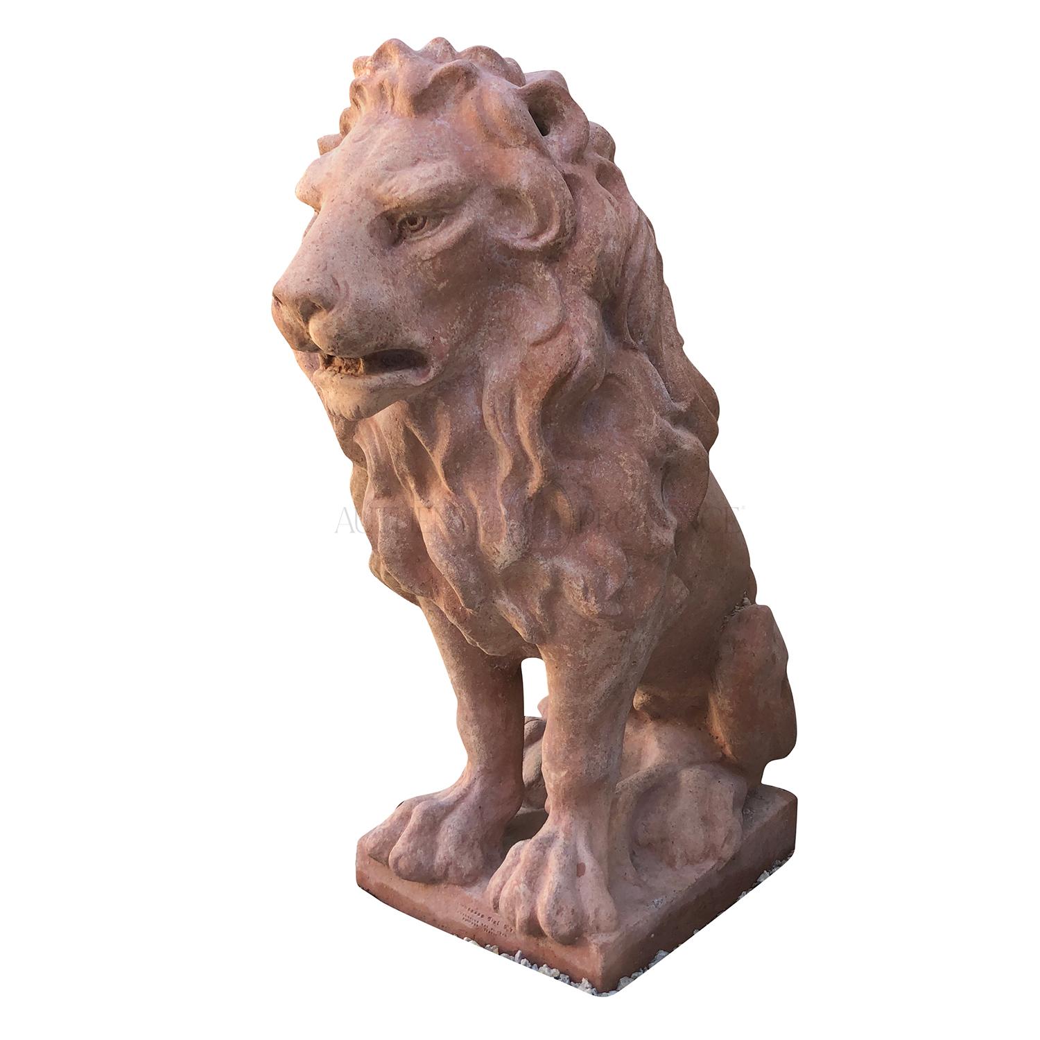 Art déco Statuette classique de Léonard du 20ème siècle en terre cuite, décor italien en vente