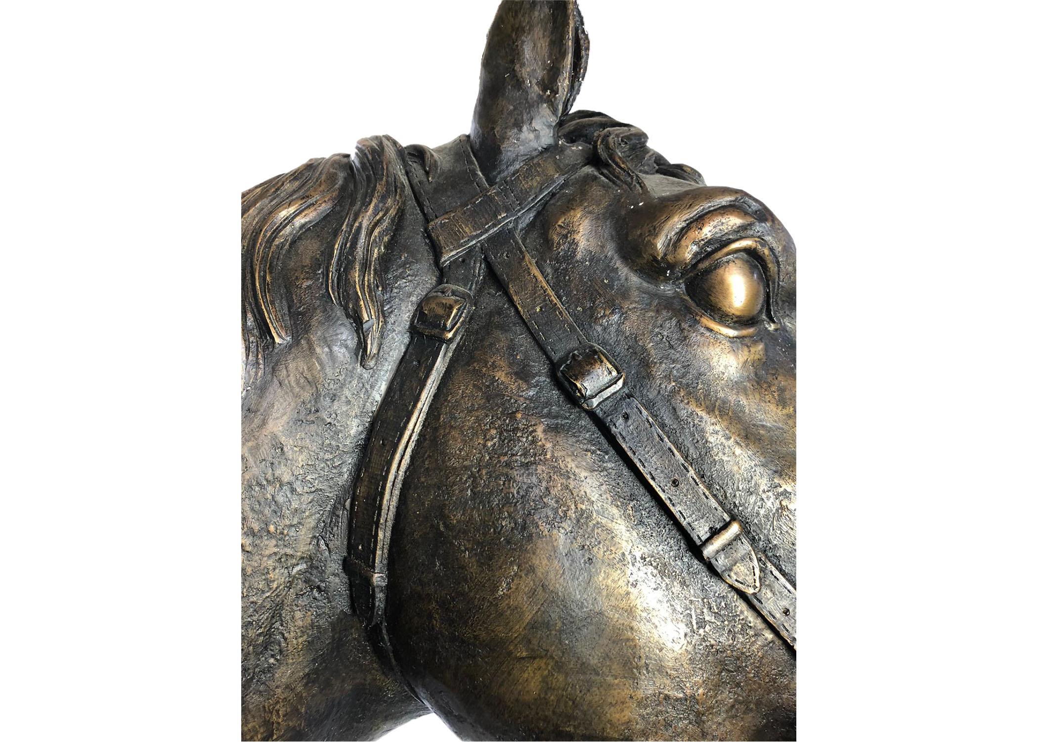 20th Century Life-Size Bronze Horse 1