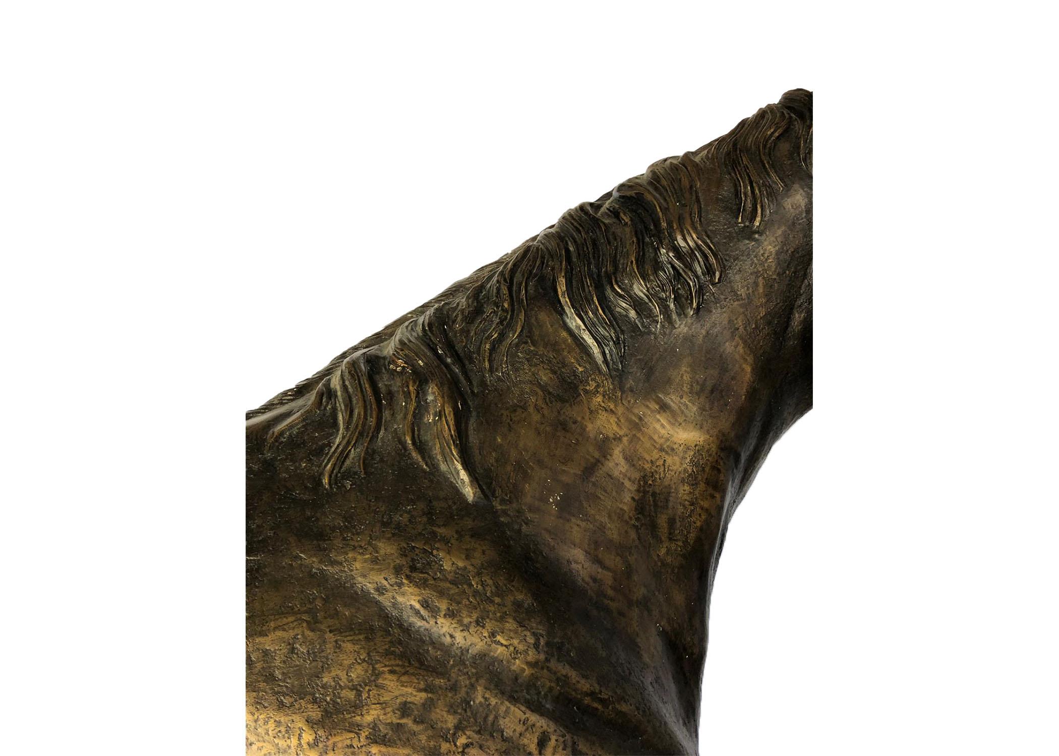 20th Century Life-Size Bronze Horse 4