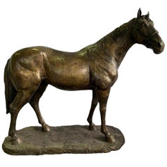 20th Century Life-Size Bronze Horse