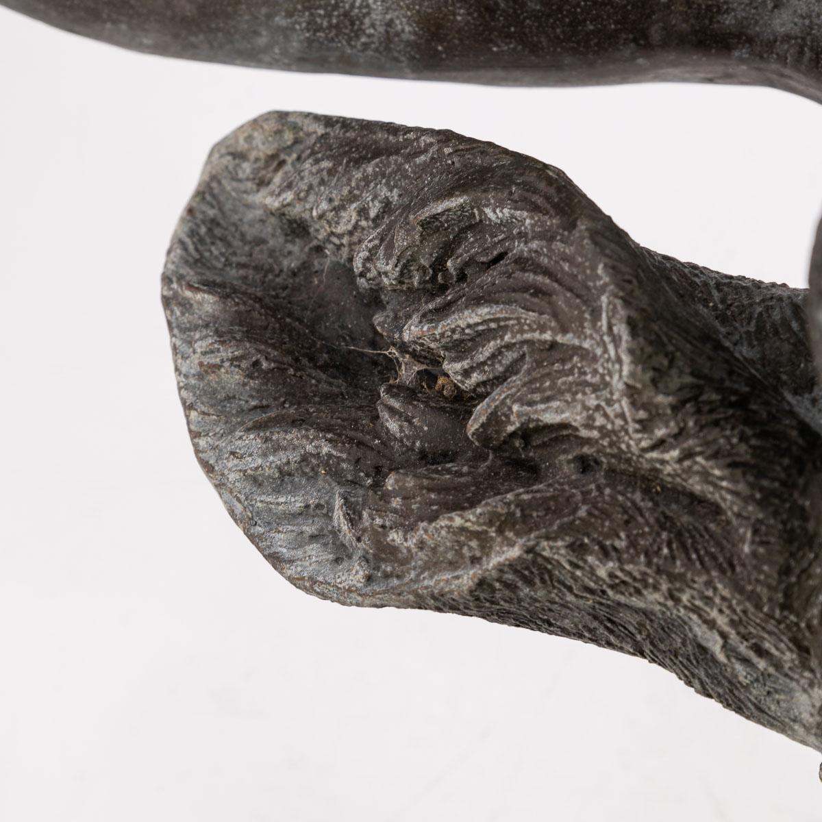 20th Century Life Size Bronze Stag's Head 7