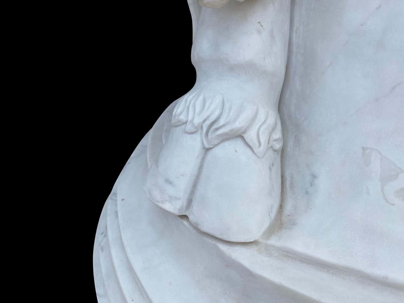 Lebensgroße Skulptur von Pan, dem antiken griechischen Gott der Sexualität, aus dem 20. Jahrhundert im Angebot 8