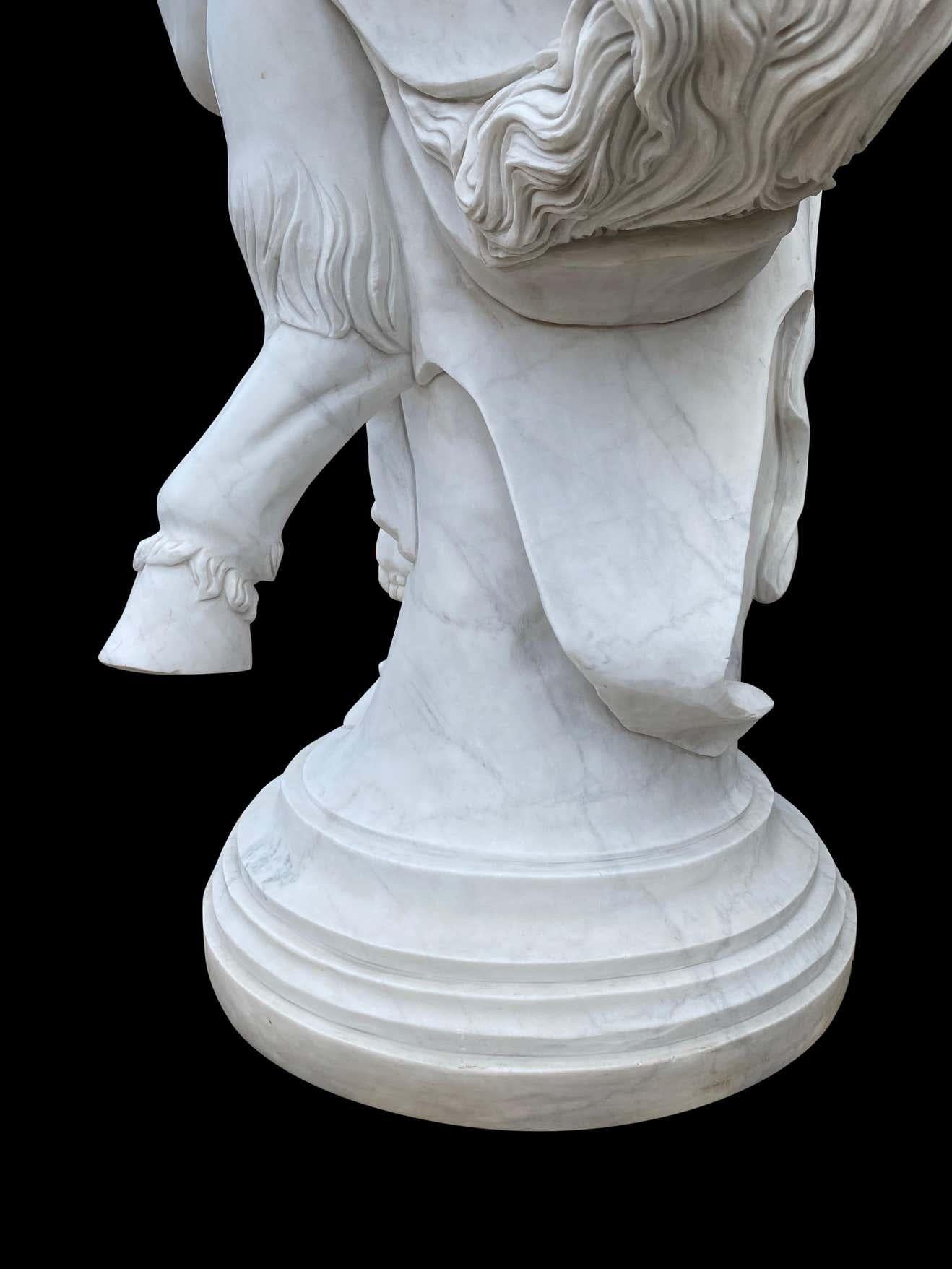Sculpture grandeur nature de Pan, dieu grec antique de la sexualité, datant du 20e siècle en vente 8