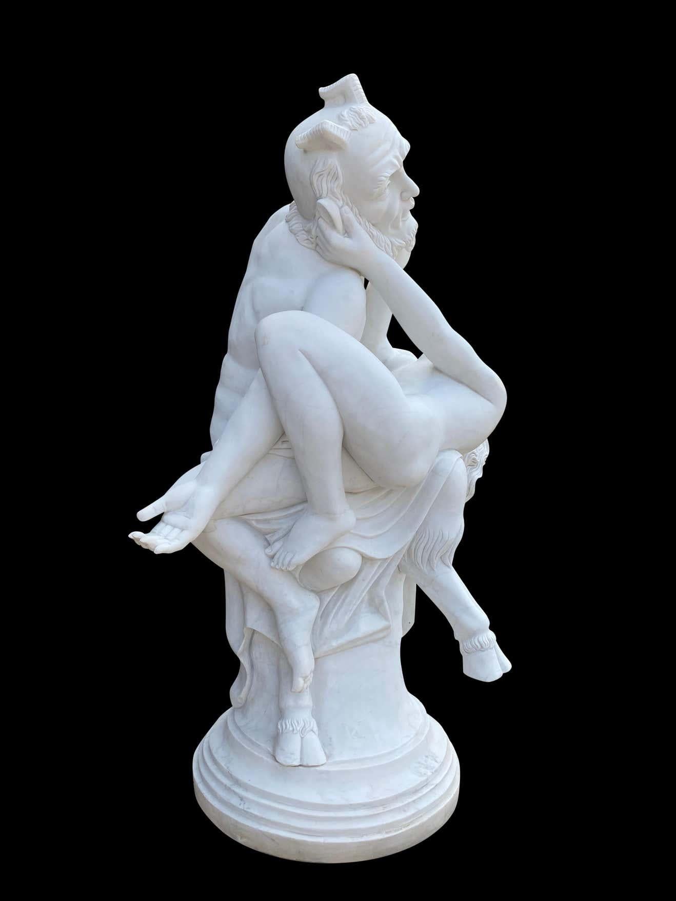 Lebensgroße Skulptur von Pan, dem antiken griechischen Gott der Sexualität, aus dem 20. Jahrhundert im Zustand „Hervorragend“ im Angebot in Southall, GB
