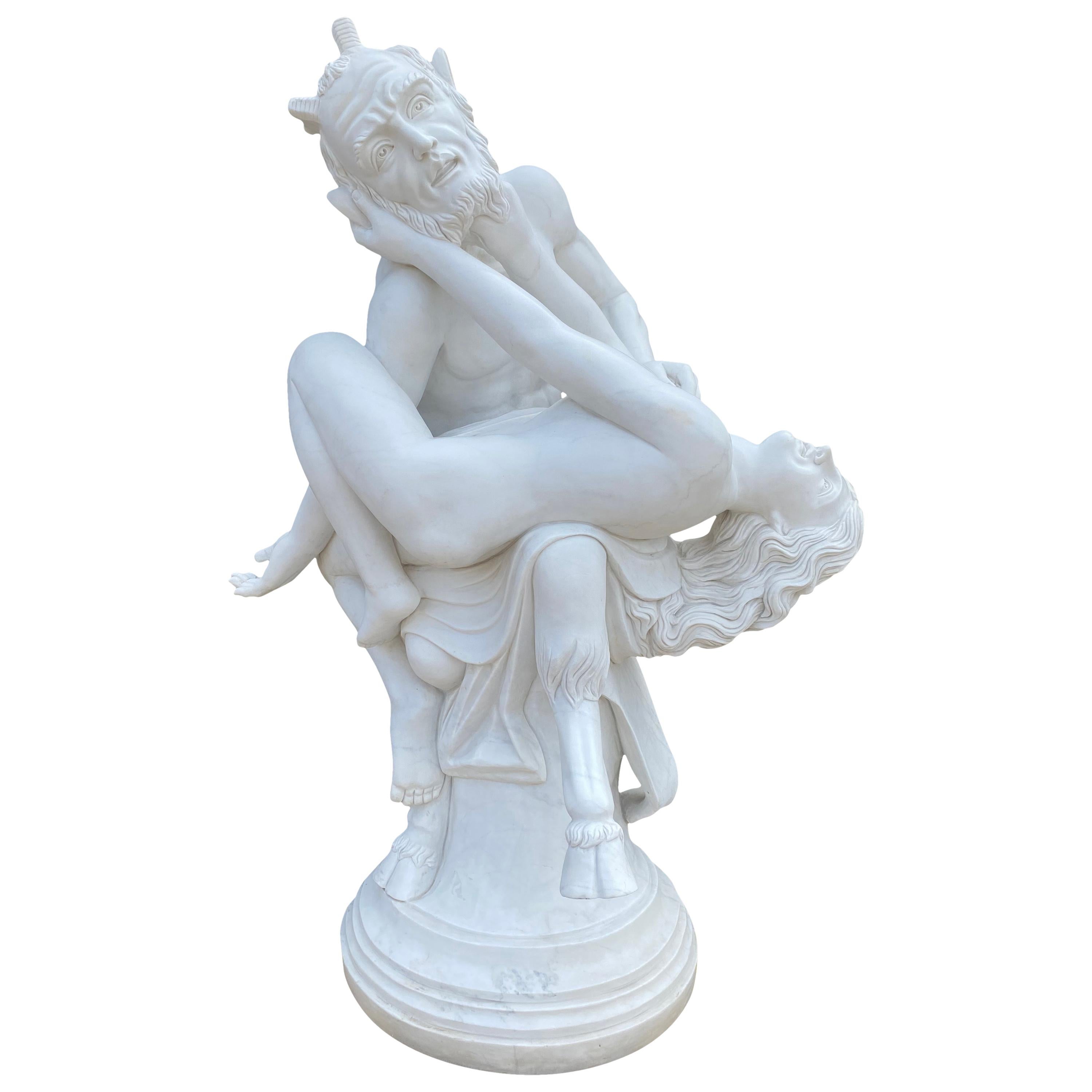 20th Century Life-Sized Sculpture of Pan The Ancient Greek God of Sexuality For Sale