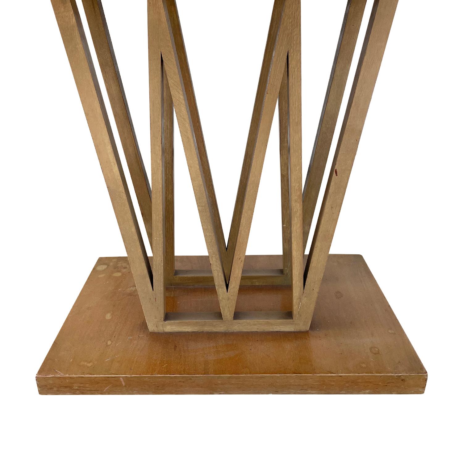 Dänischer skulpturaler Vintage-Esstisch aus klappbarem Nussbaumholz, 20. Jahrhundert im Angebot 5