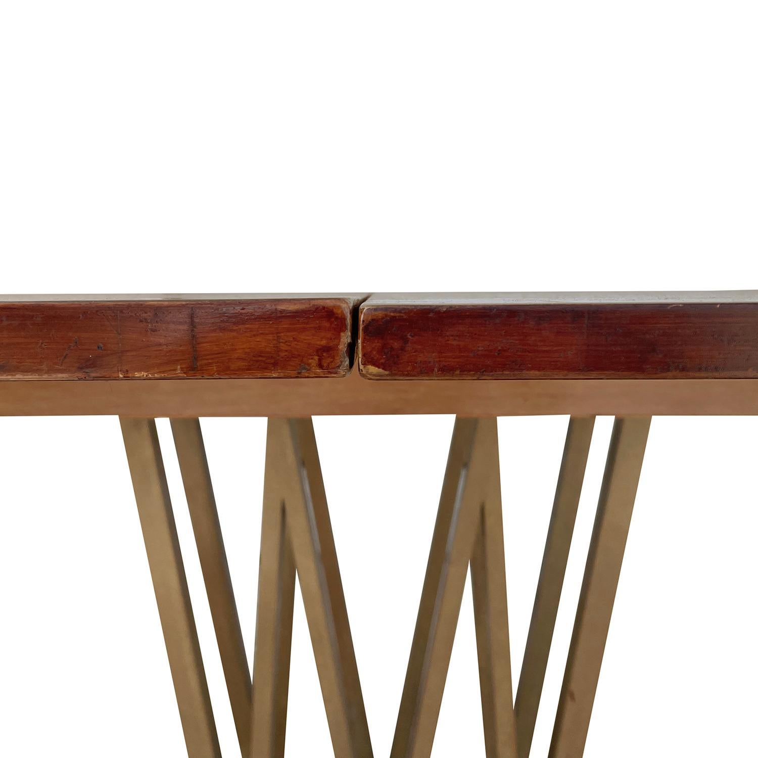 20th Century Danish Vintage Sculptural Folding Walnut Dining, End Table For Sale 4