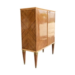20th Century Light-Brown Italian Walnut Cabinet, Small Cupboard by Paolo Buffa
