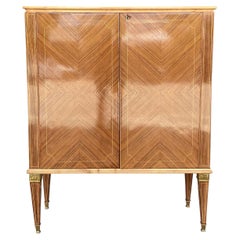 20th Century Light-Brown Italian Walnut Cabinet, Small Cupboard by Paolo Buffa