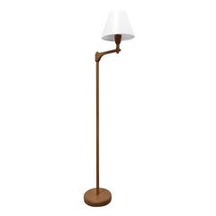 20th Century Swedish Vintage Teak Wood Reading Floor Lamp by Carl Malmsten