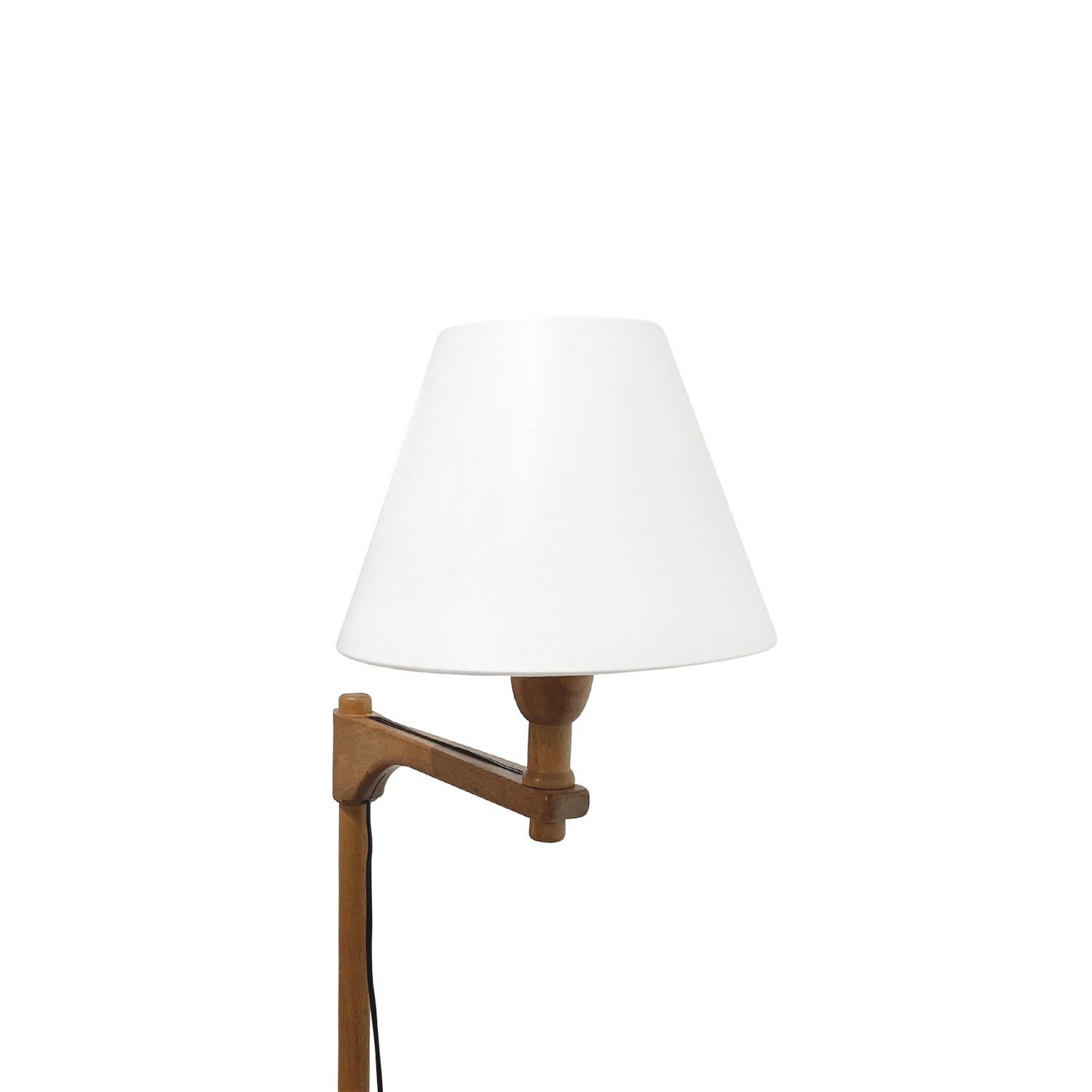 Mid-Century Modern 20th Century Swedish Vintage Teak Wood Reading Floor Lamp by Carl Malmsten For Sale