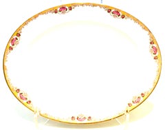 20th Century Limoges France Porcelain Serving Piece Set of 3 by M. Redon