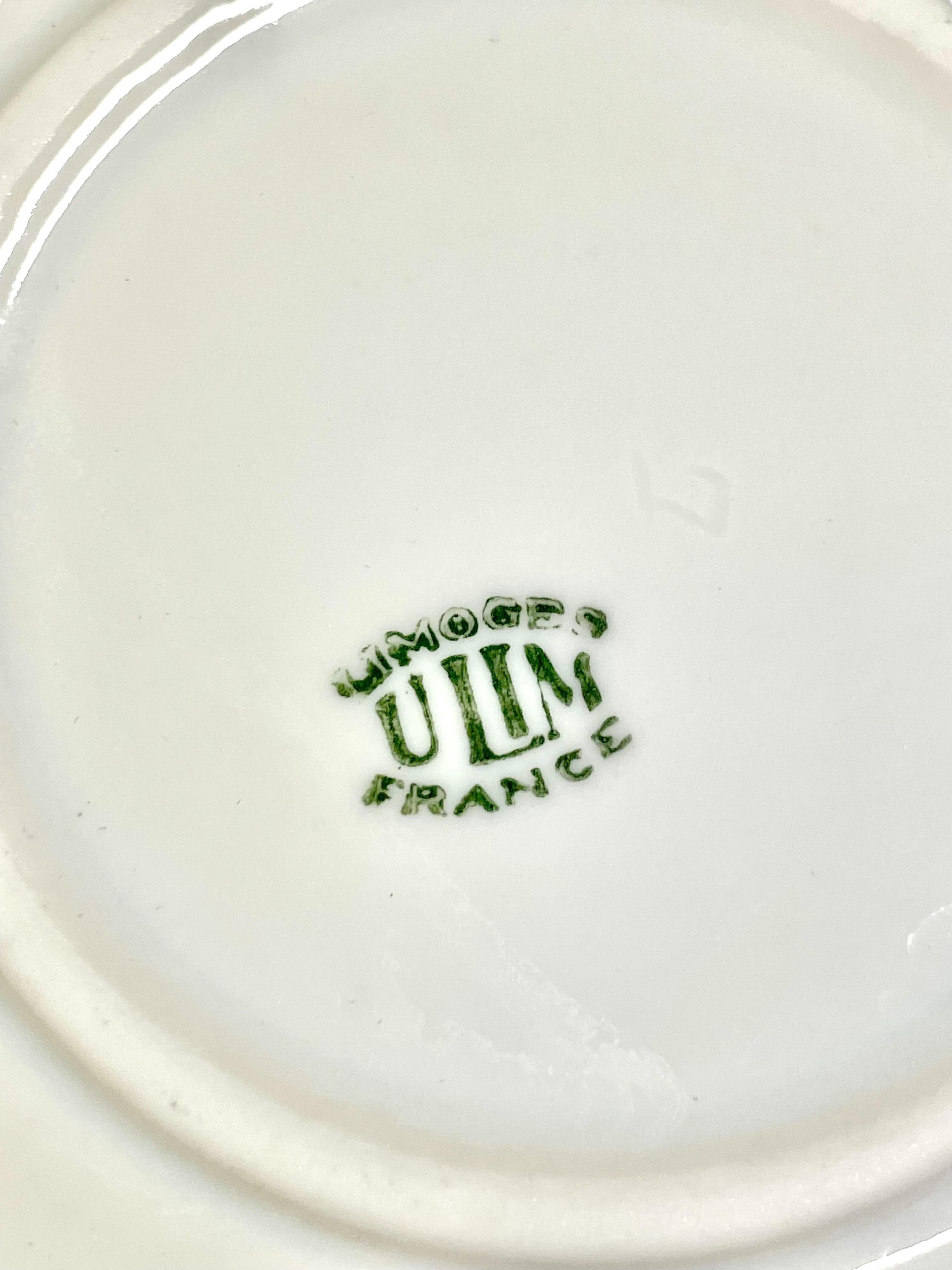 Servizio da tavola in porcellana ULIM Limoges 63 pezzi del XX secolo in vendita 10