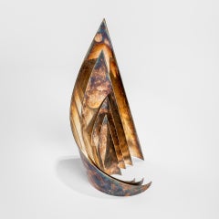 Dekoratives Objekt von Lino Sabattini aus versilbertem Metall aus dem 20. Jahrhundert, 70er Jahre