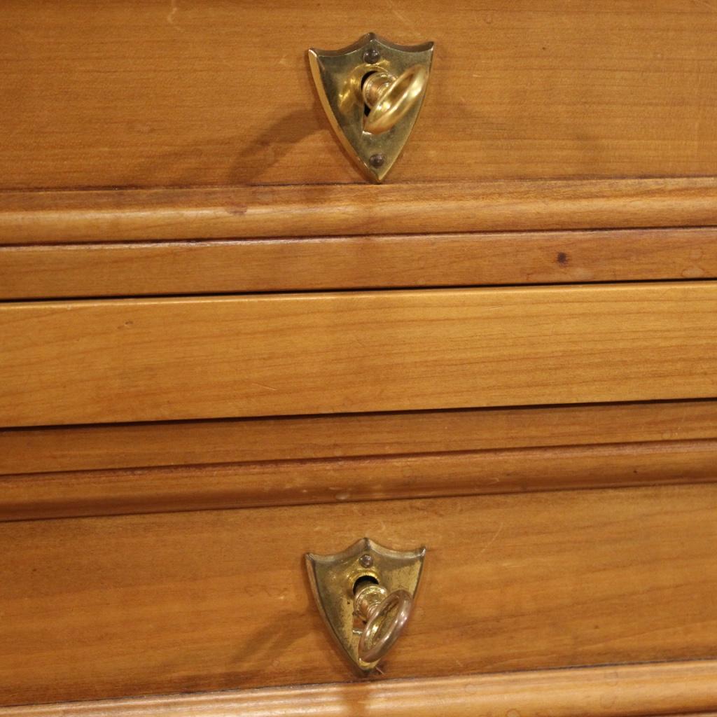 20. Jahrhundert Wohnzimmer Kirschbaum und Obstholz Französisch Schreibtisch, 1960 im Angebot 4