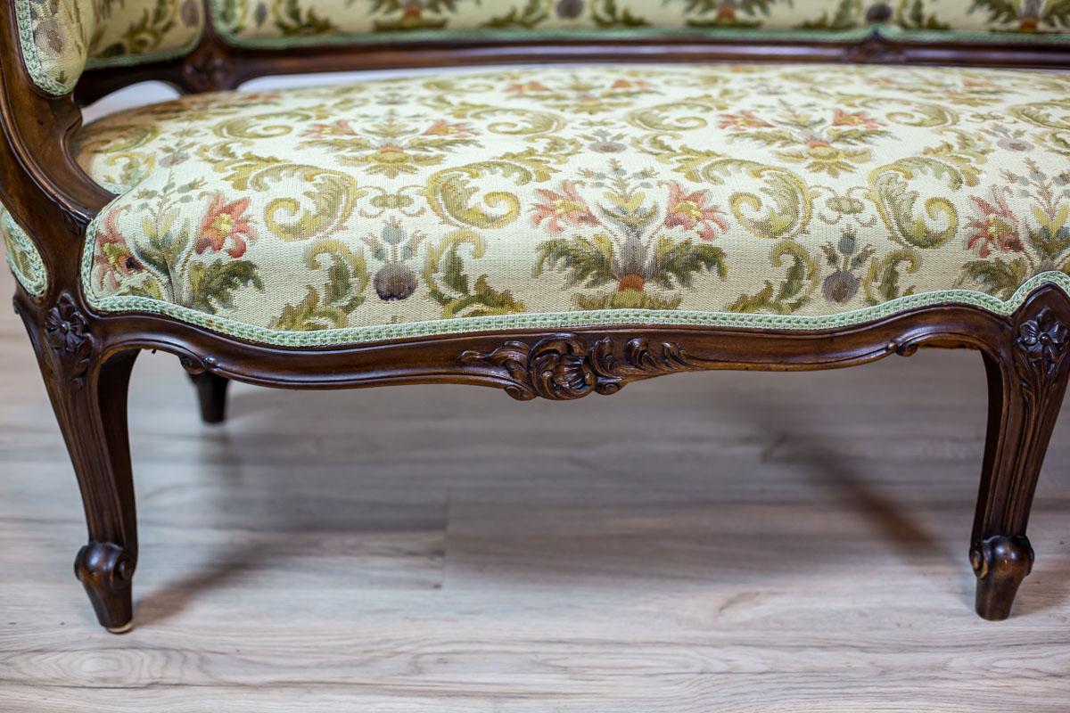 Upholstery 20th Century Living Room Set in the Neo-Rococo Type For Sale