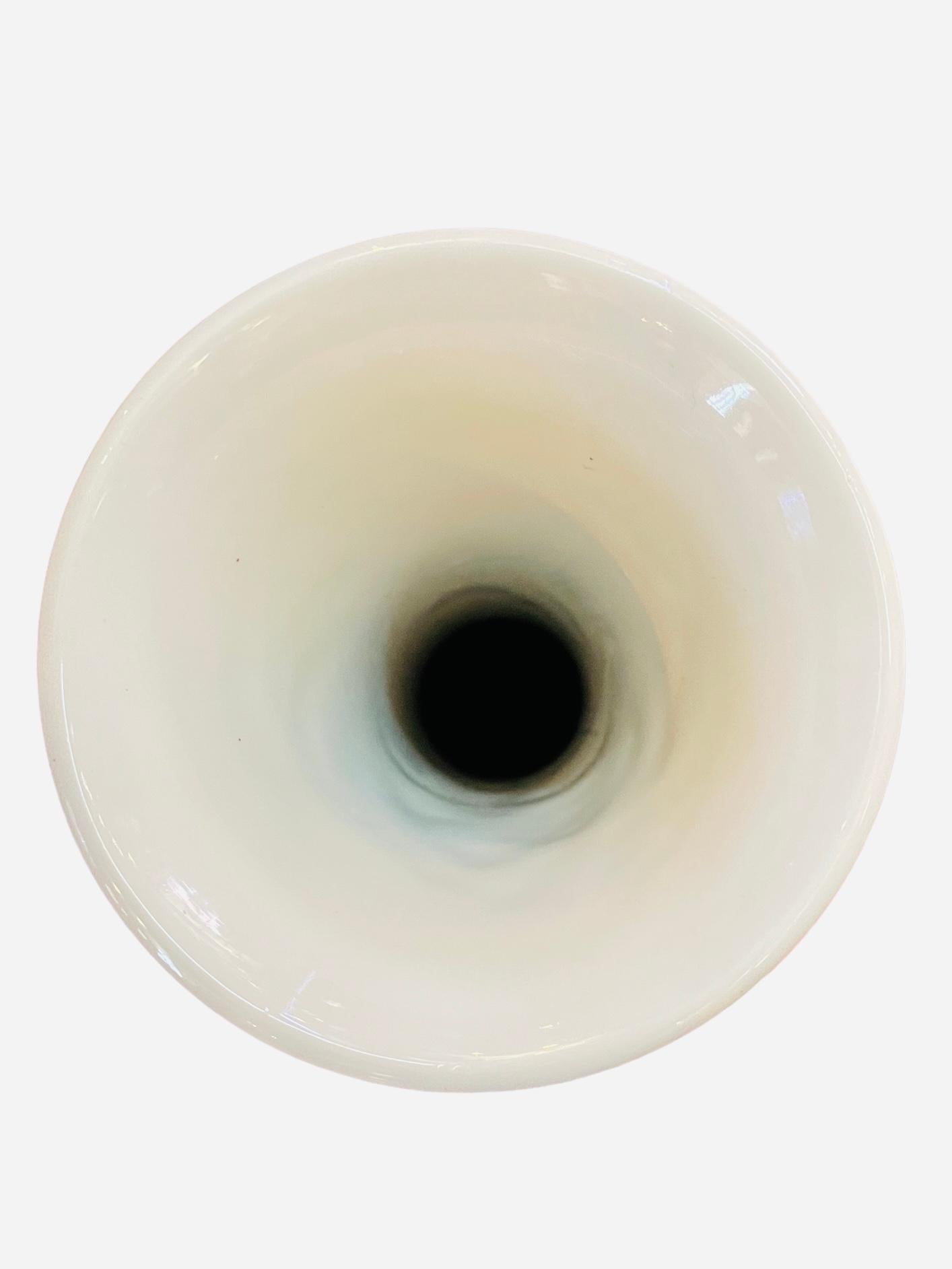 Japonisme 20th Century Lladro Porcelain Gourd Vase For Sale