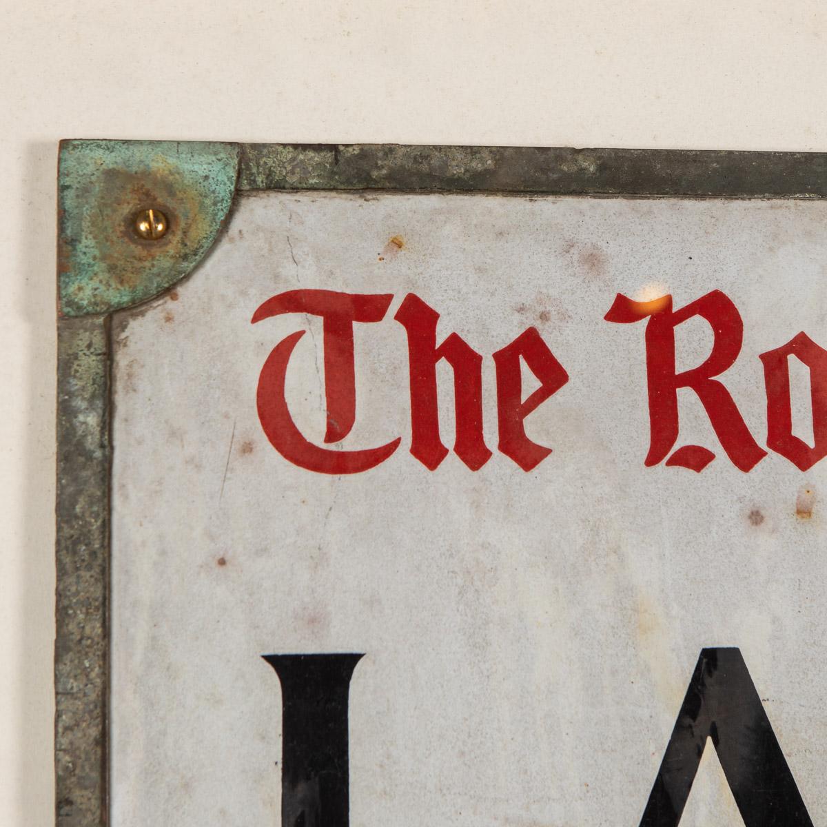 Metal 20th Century London Enamelled Street Sign, Ladbroke Rd W11, 1900s