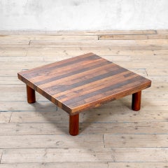 20e siècle, Lorenzo Burchiellaro Table basse en cuivre 70s