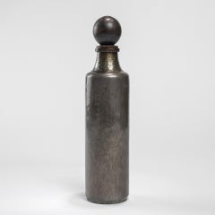 20th Century Lorenzo Burchiellaro Pewter Bottle, 60s