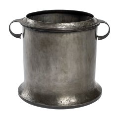 20th Century Lorenzo Burchiellaro Pewter Ice Basket, 60s