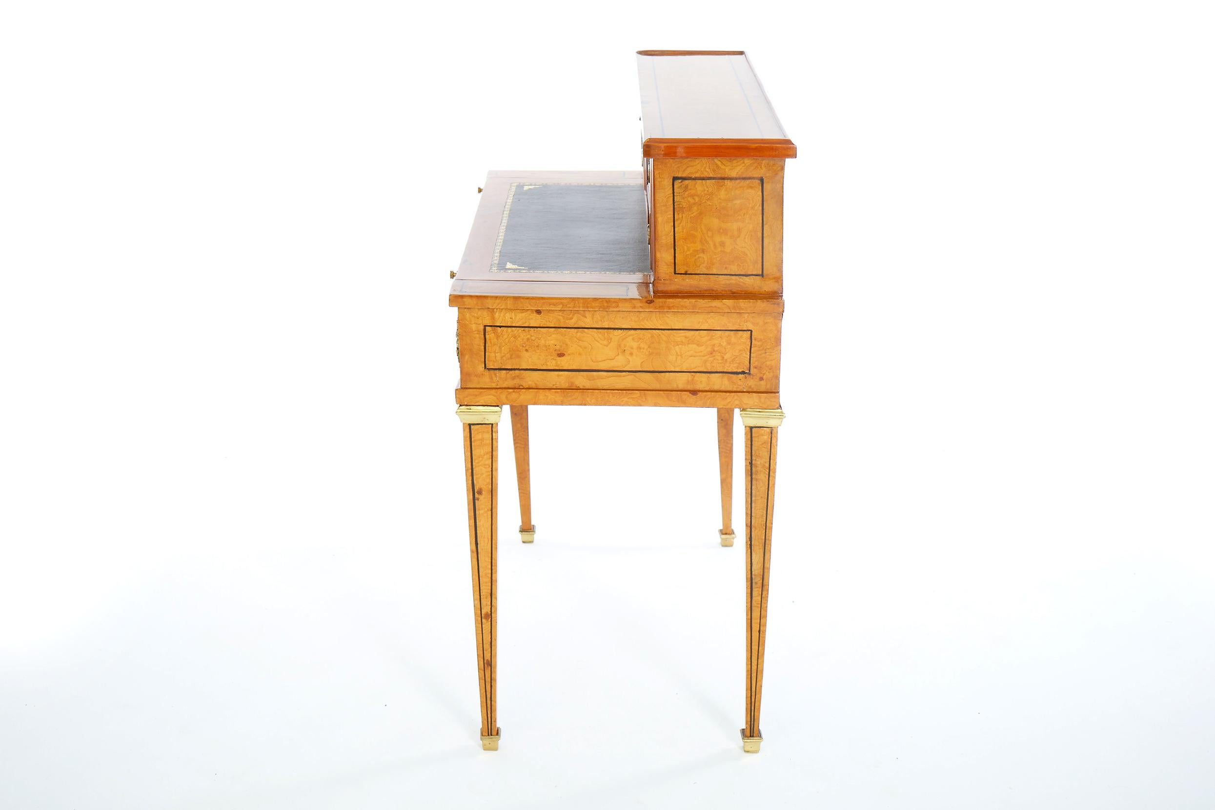 Brass 20th Century Louis Phillippe Writing Desk For Sale