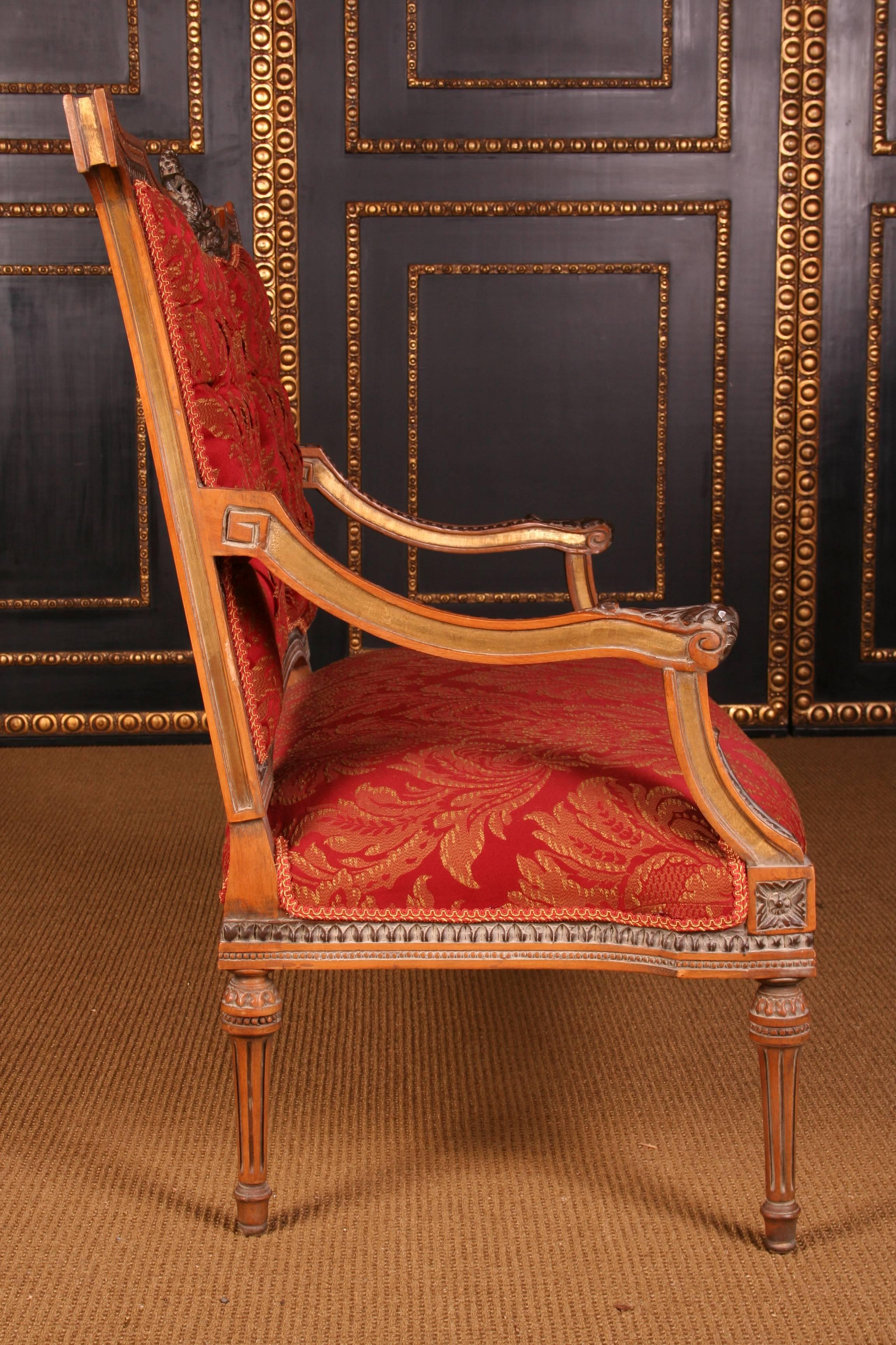 Groupe de sièges de mobilier français de style Louis Seize du 20ème siècle Bon état - En vente à Berlin, DE