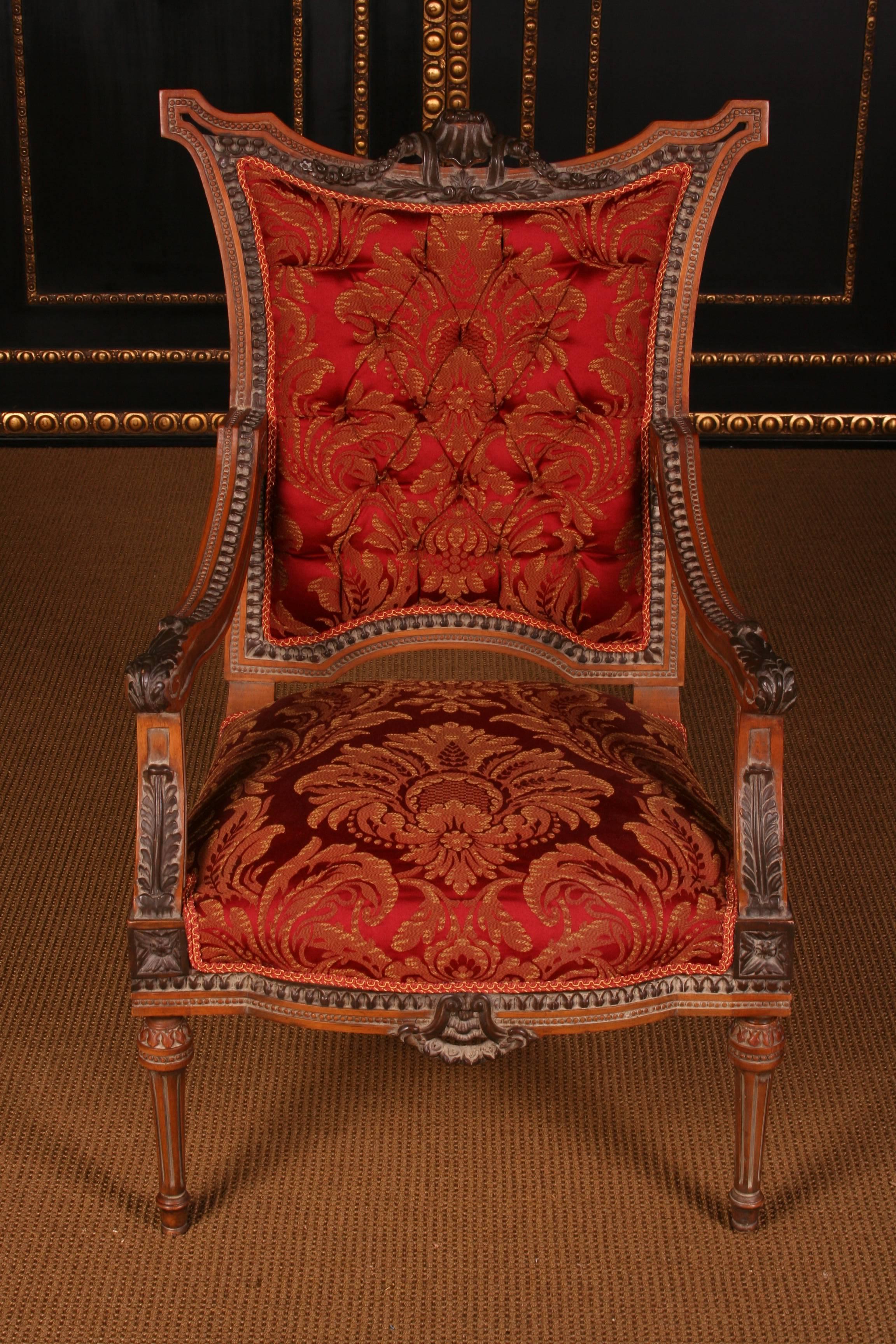 Bois Groupe de sièges de mobilier français de style Louis Seize du 20ème siècle en vente