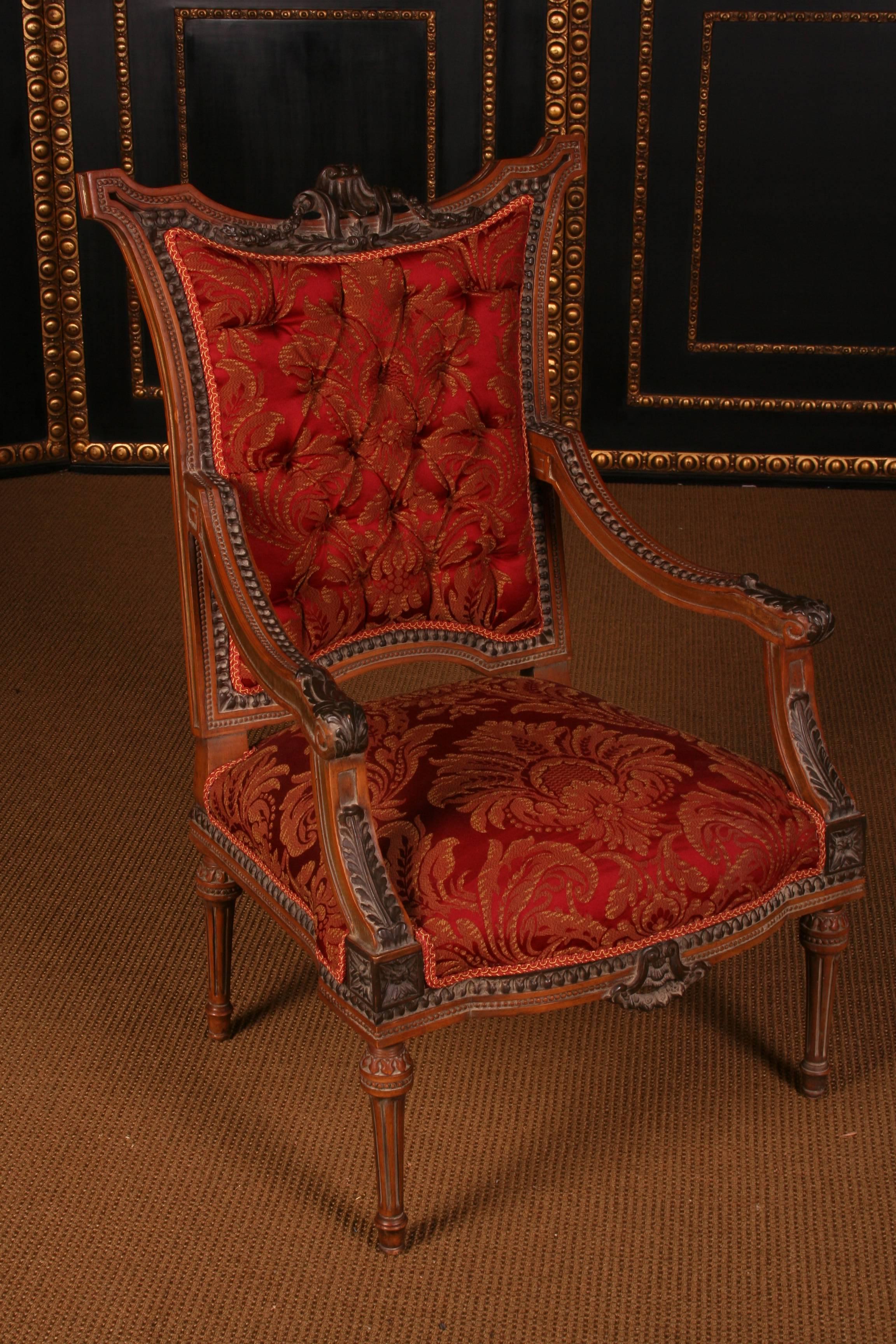 Groupe de sièges de mobilier français de style Louis Seize du 20ème siècle en vente 1