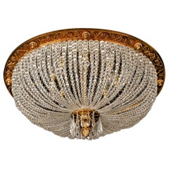 20th Century Louis Seize Style Oval Ceiling Lamp or Plafonière