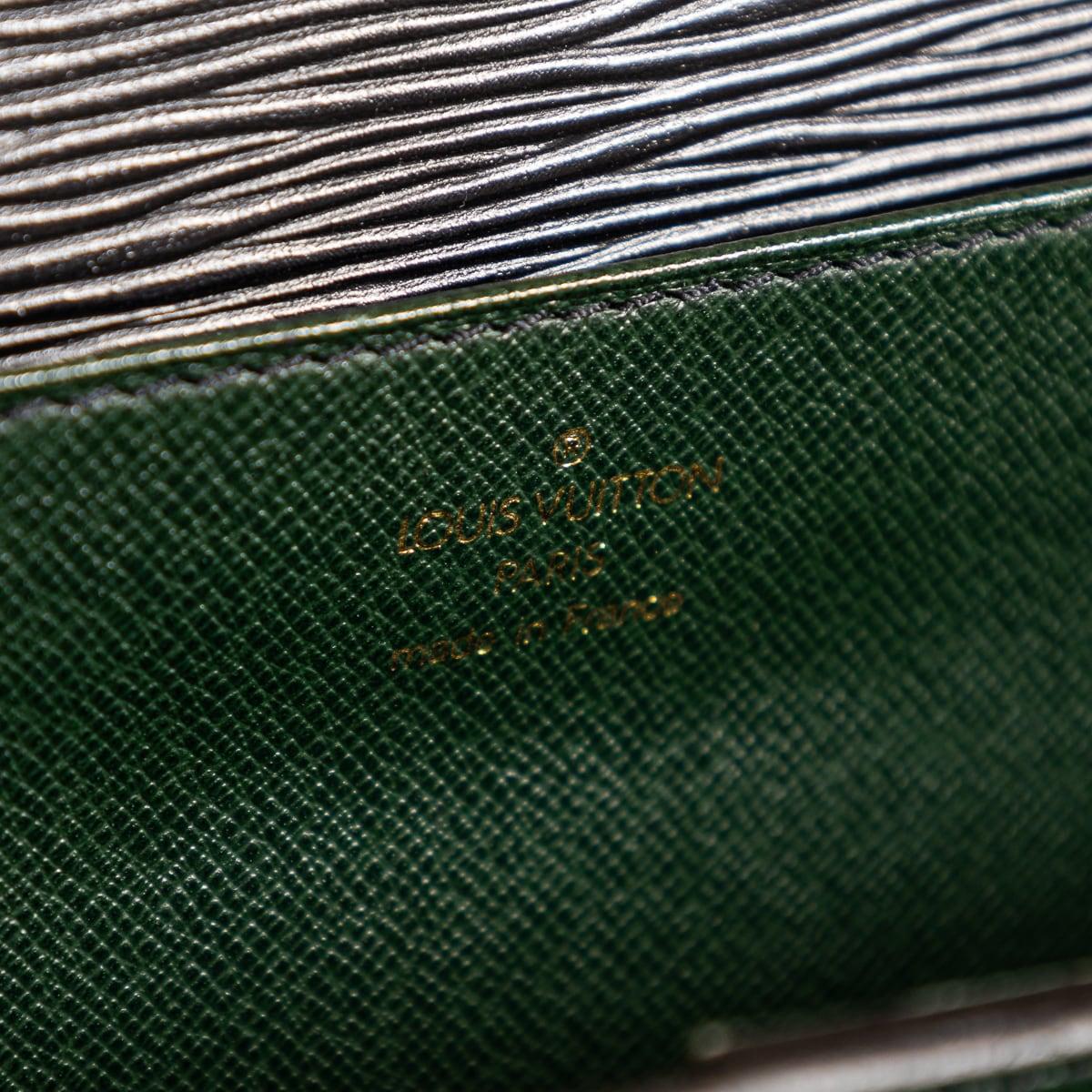 20th Century Louis Vuitton Black Epi Leather Document Case, Made In France c1990 For Sale 6