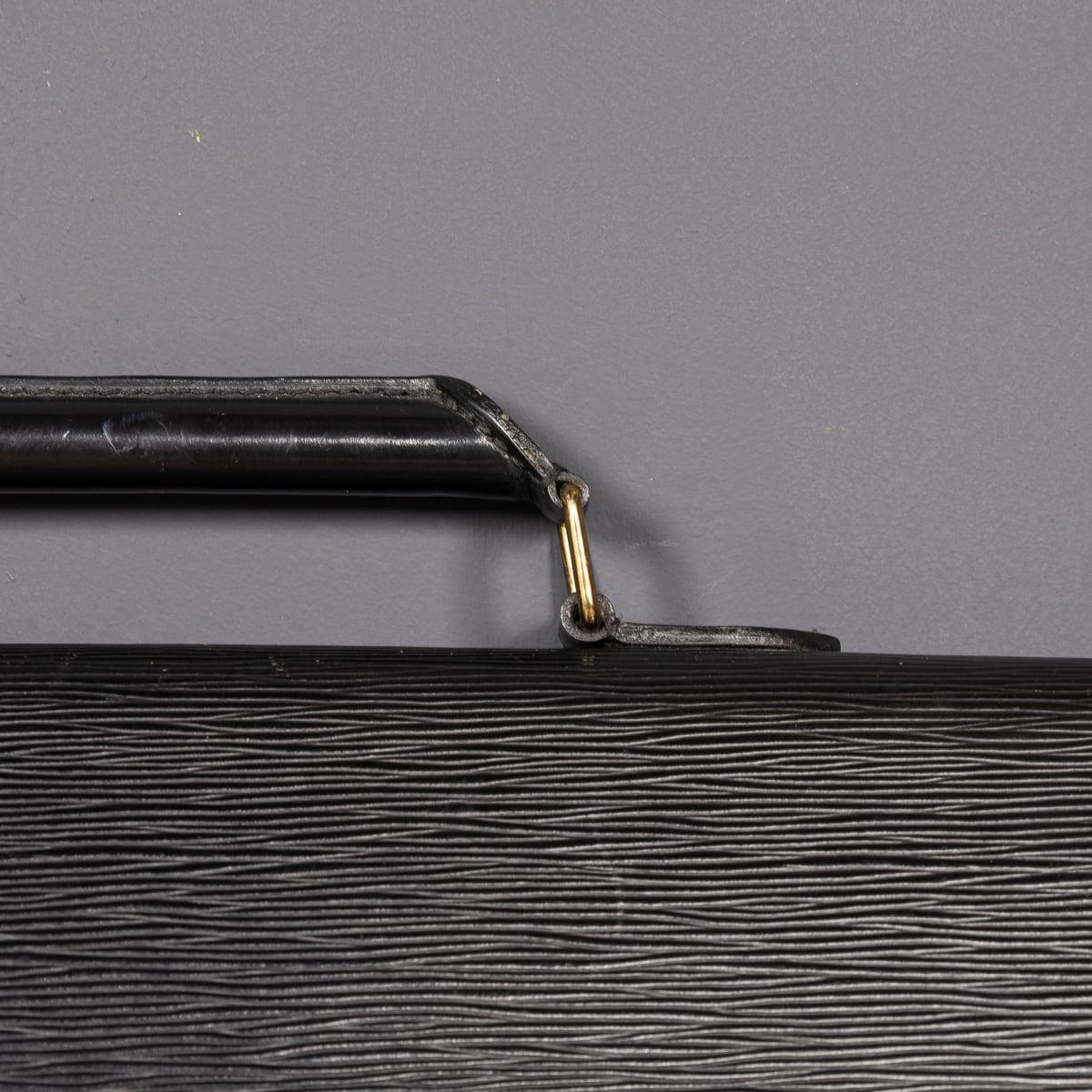 20th Century Louis Vuitton Black Epi Leather Document Case, Made In France c1990 For Sale 1