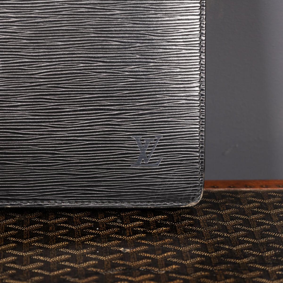 20th Century Louis Vuitton Black Epi Leather Document Case, Made In France c1990 For Sale 2