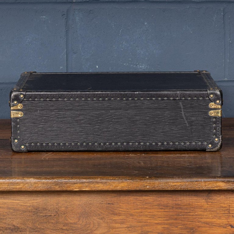 20th Century Louis Vuitton Briefcase Finished in Black Epi Leather